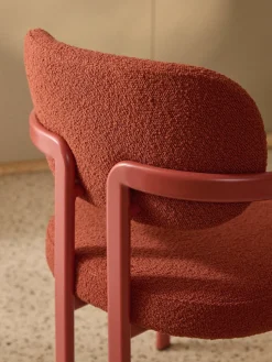 Sillón en tejido bouclé Adrien