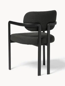 Sillón en tejido bouclé Adrien