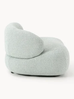 Sillón en tejido bouclé Alba