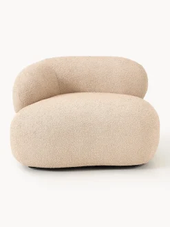 Sillón en tejido bouclé Alba