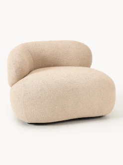 Sillón en tejido bouclé Alba