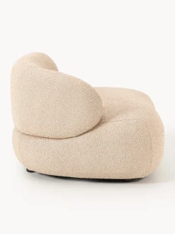 Sillón en tejido bouclé Alba