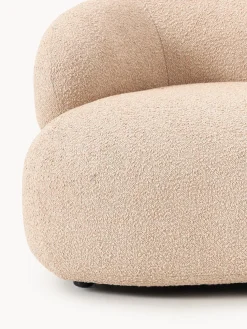 Sillón en tejido bouclé Alba