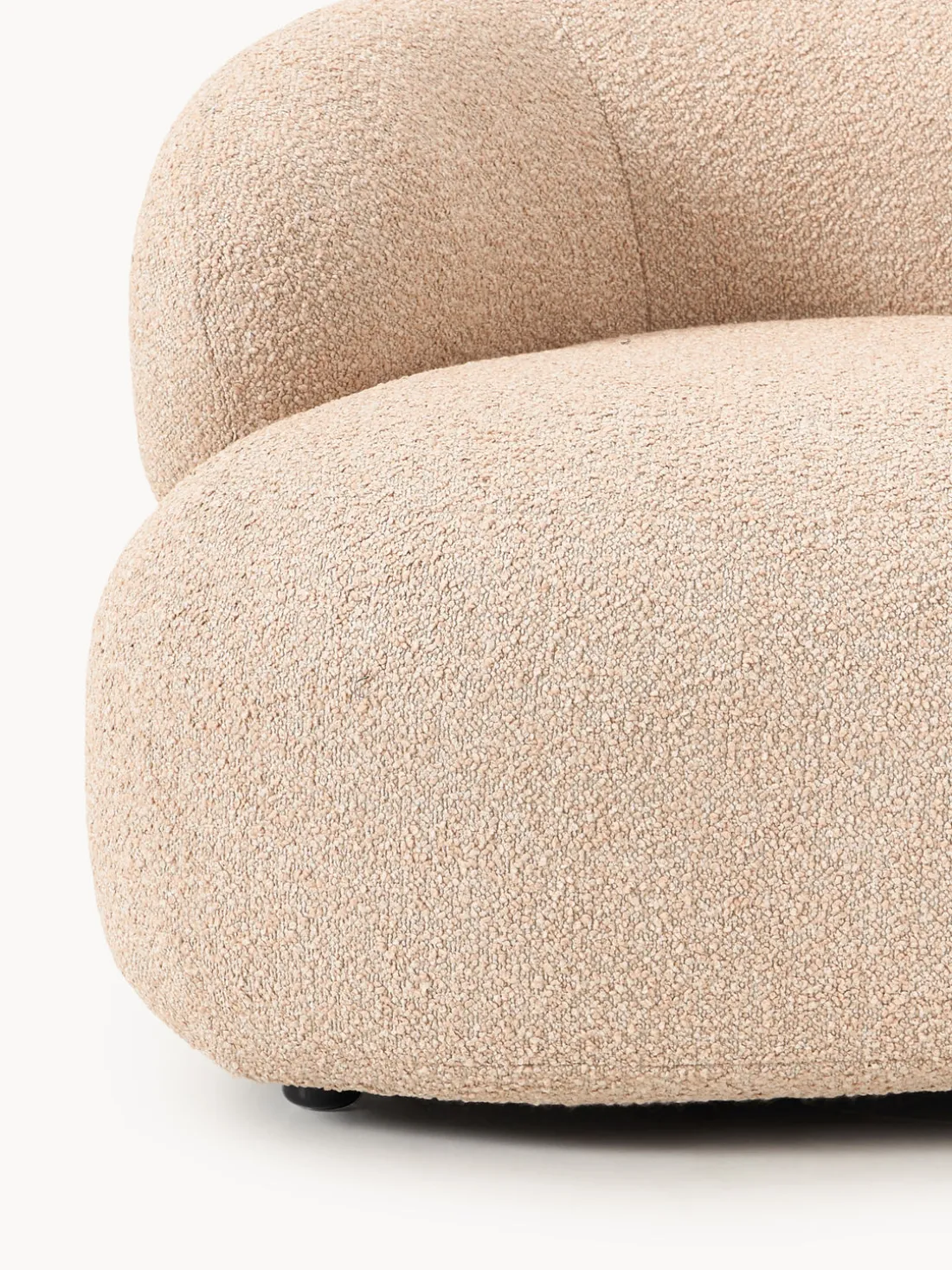 Sillón en tejido bouclé Alba