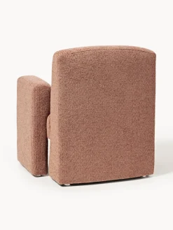 Sillón en tejido bouclé Aven