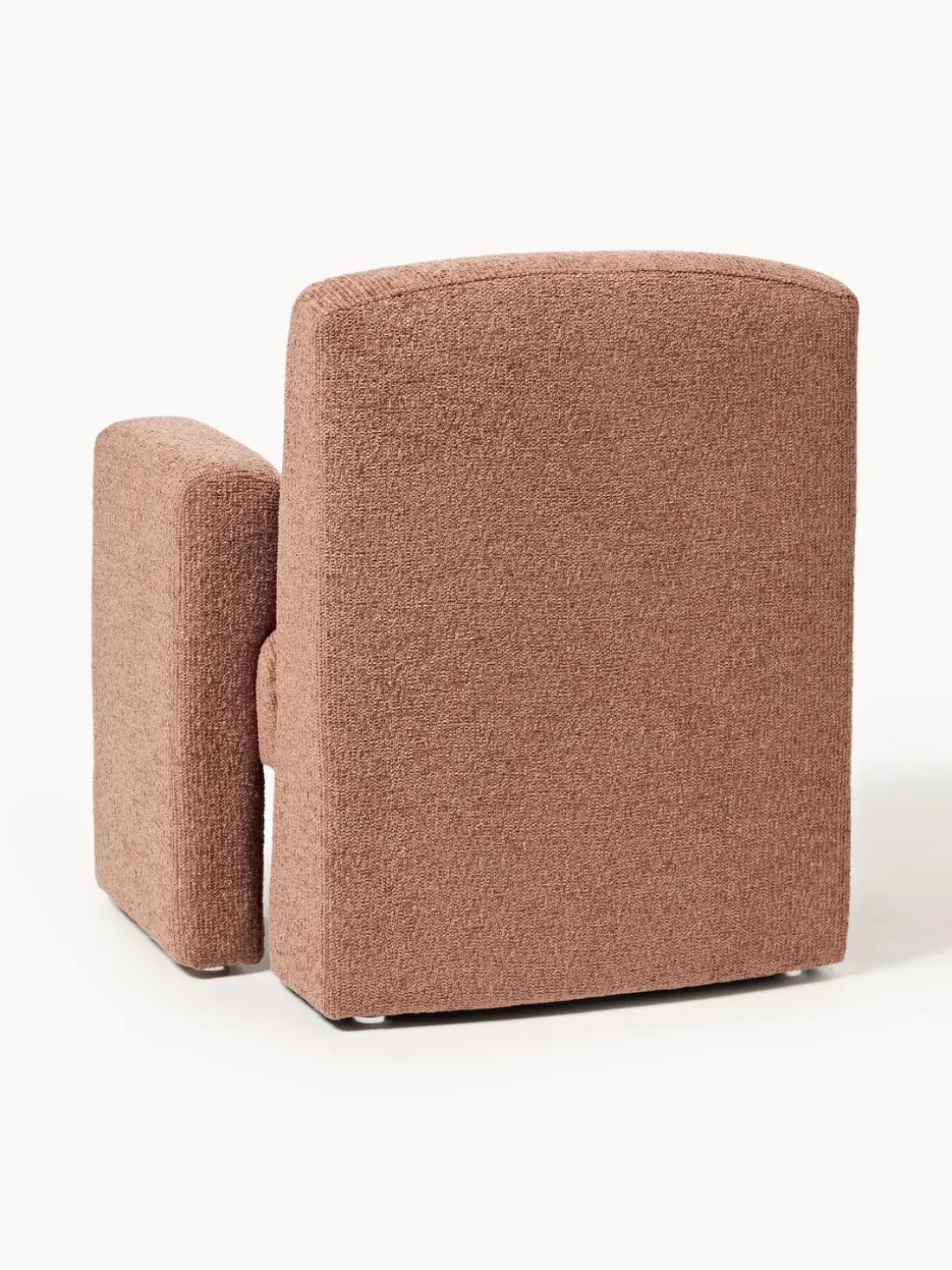 Sillón en tejido bouclé Aven