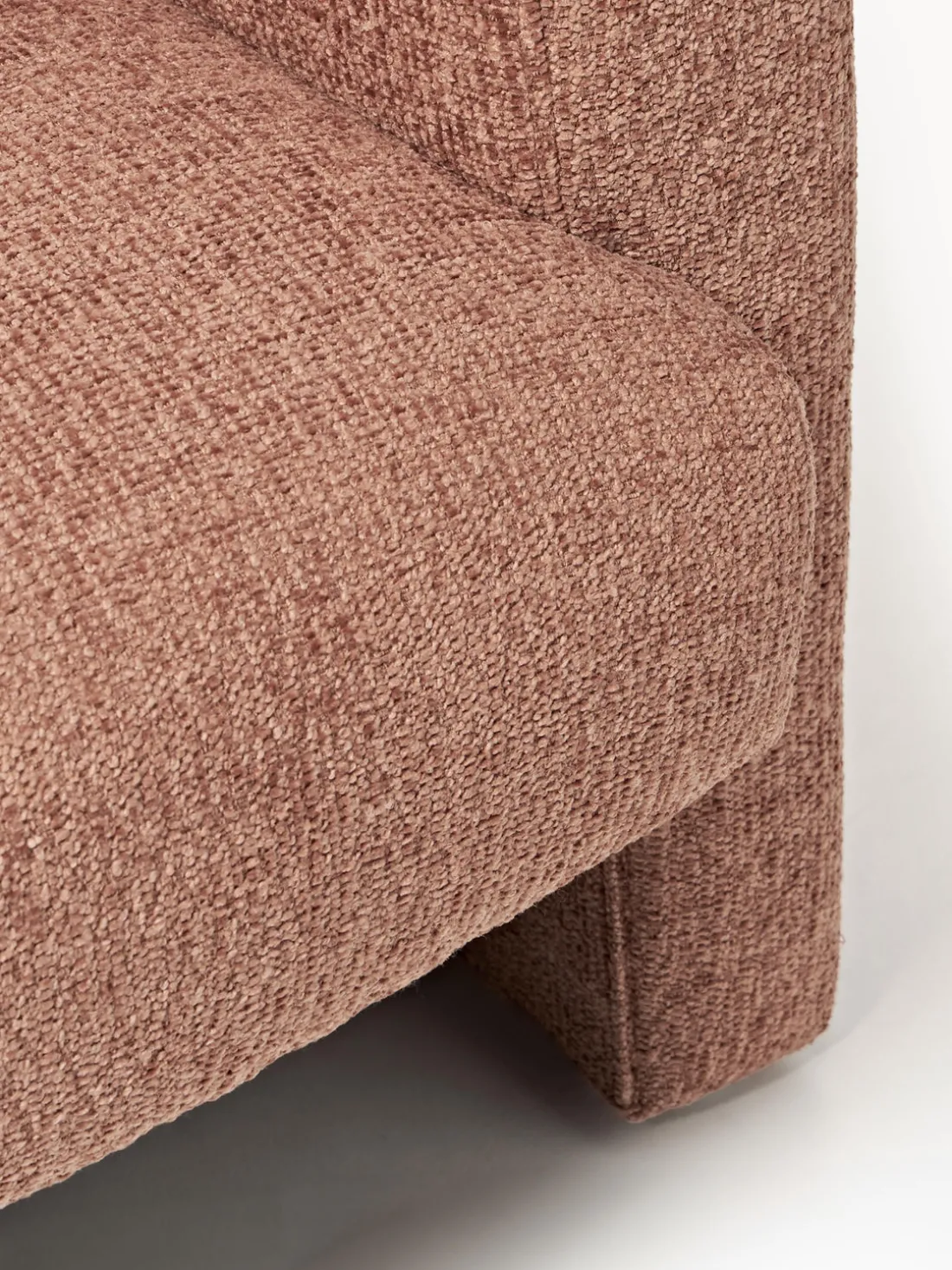 Sillón en tejido bouclé Aven