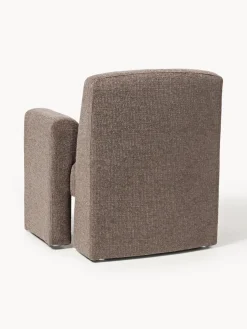 Sillón en tejido bouclé Aven