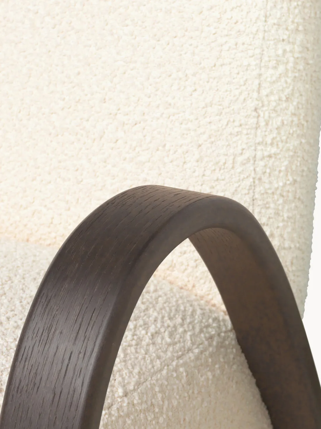 Sillón en tejido bouclé Buur