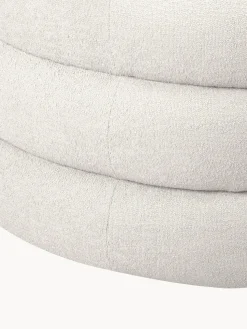 Sillón en tejido bouclé de diseño Solomon