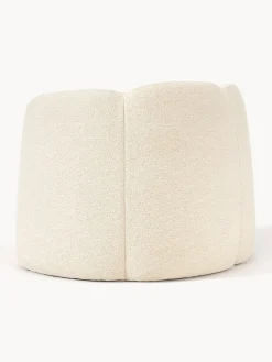 Sillón en tejido bouclé Fleur