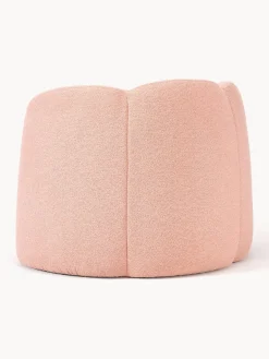 Sillón en tejido bouclé Fleur