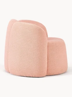 Sillón en tejido bouclé Fleur