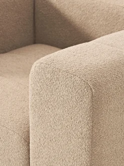 Sillón en tejido bouclé Lena