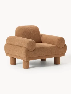 Sillón en tejido bouclé Lilo