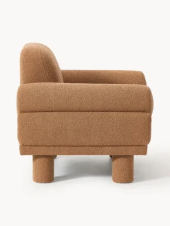 Sillón en tejido bouclé Lilo