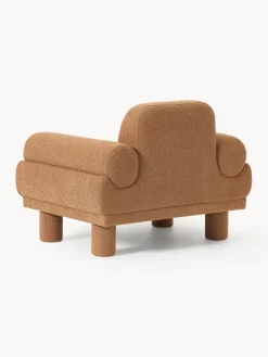 Sillón en tejido bouclé Lilo
