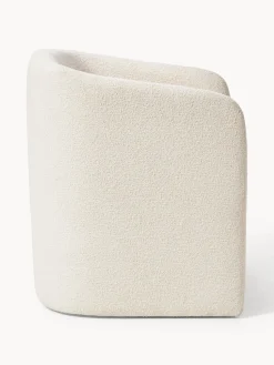 Sillón en tejido bouclé Mairo