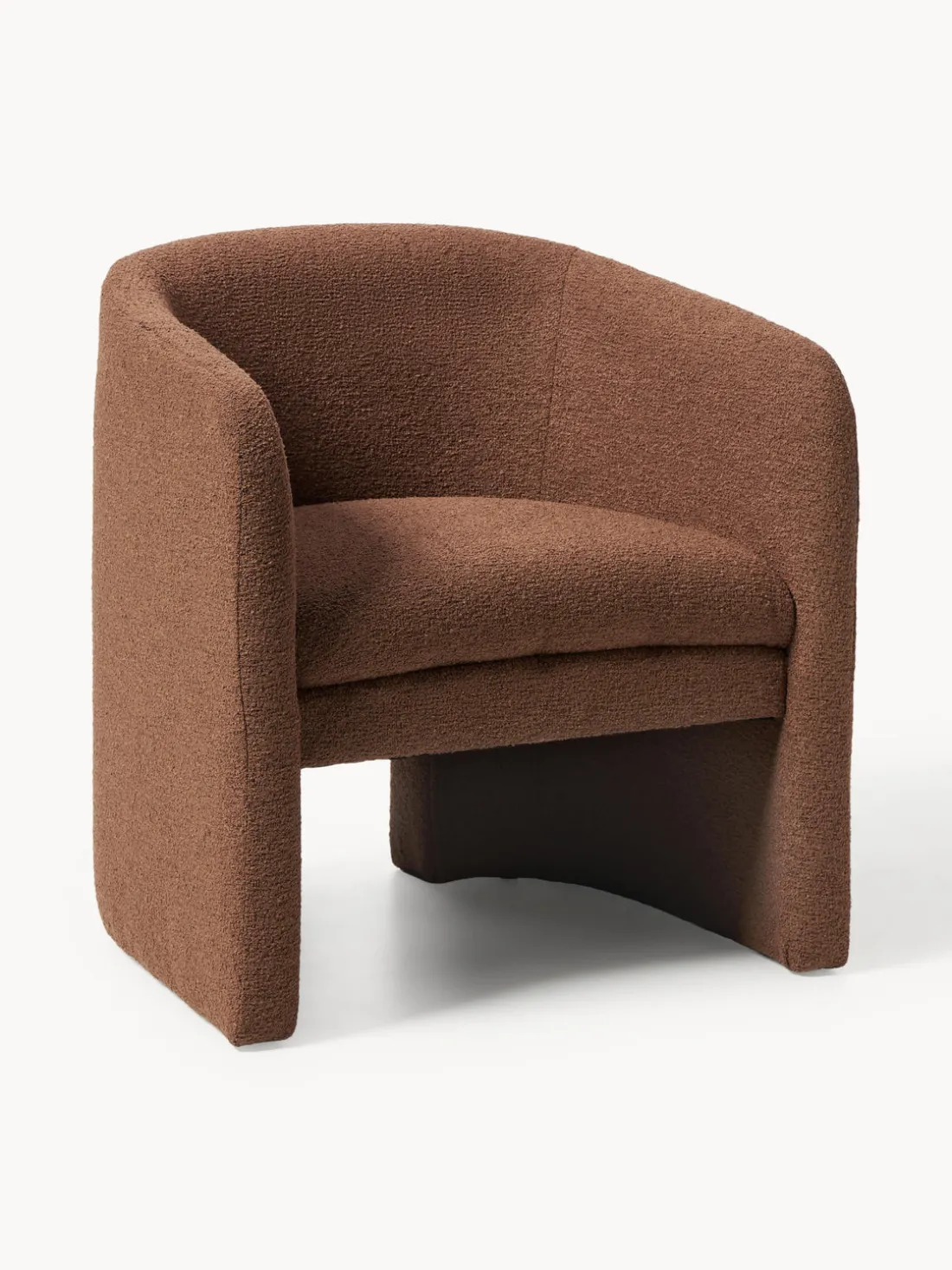 Sillón en tejido bouclé Mairo