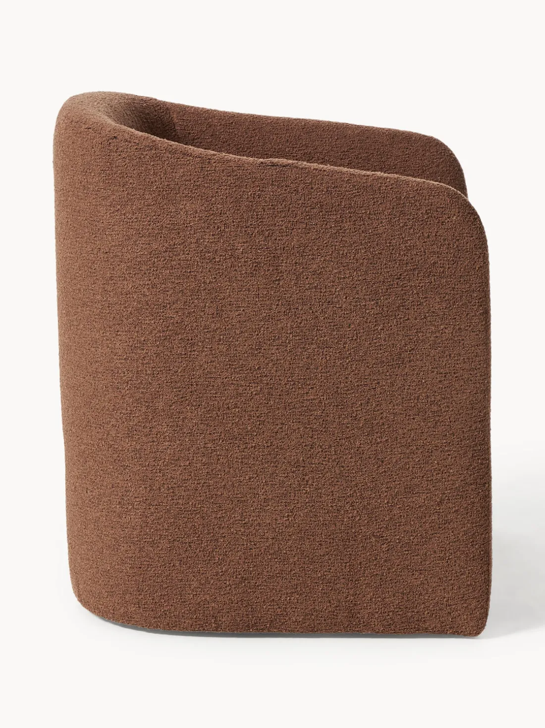 Sillón en tejido bouclé Mairo