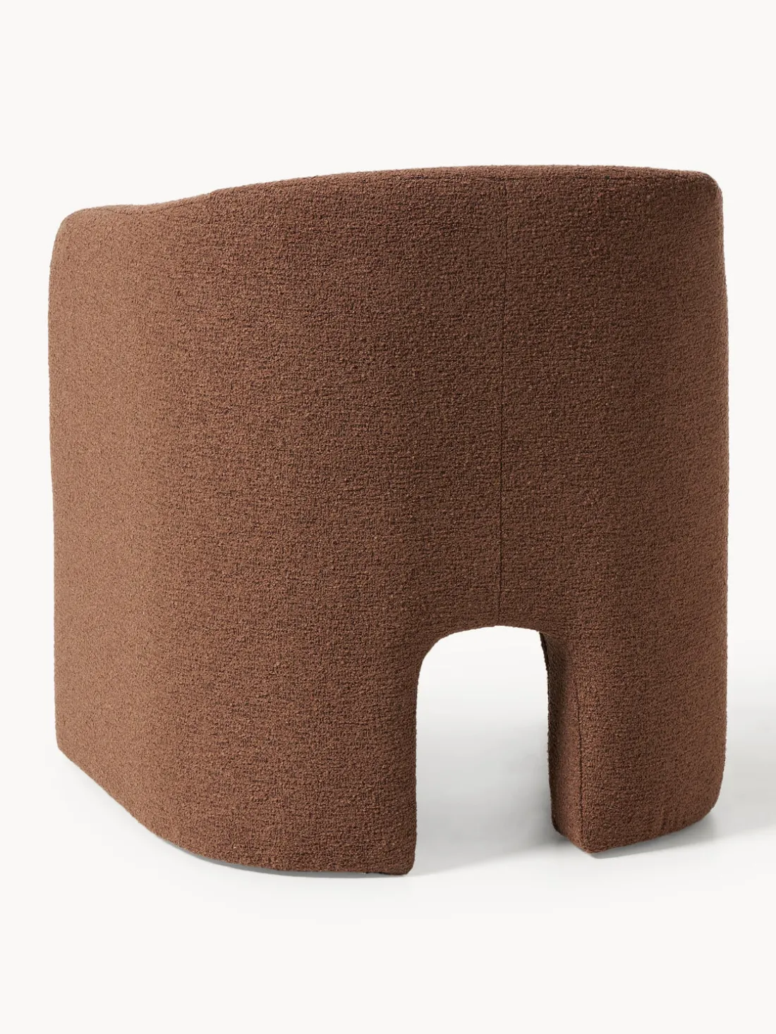 Sillón en tejido bouclé Mairo