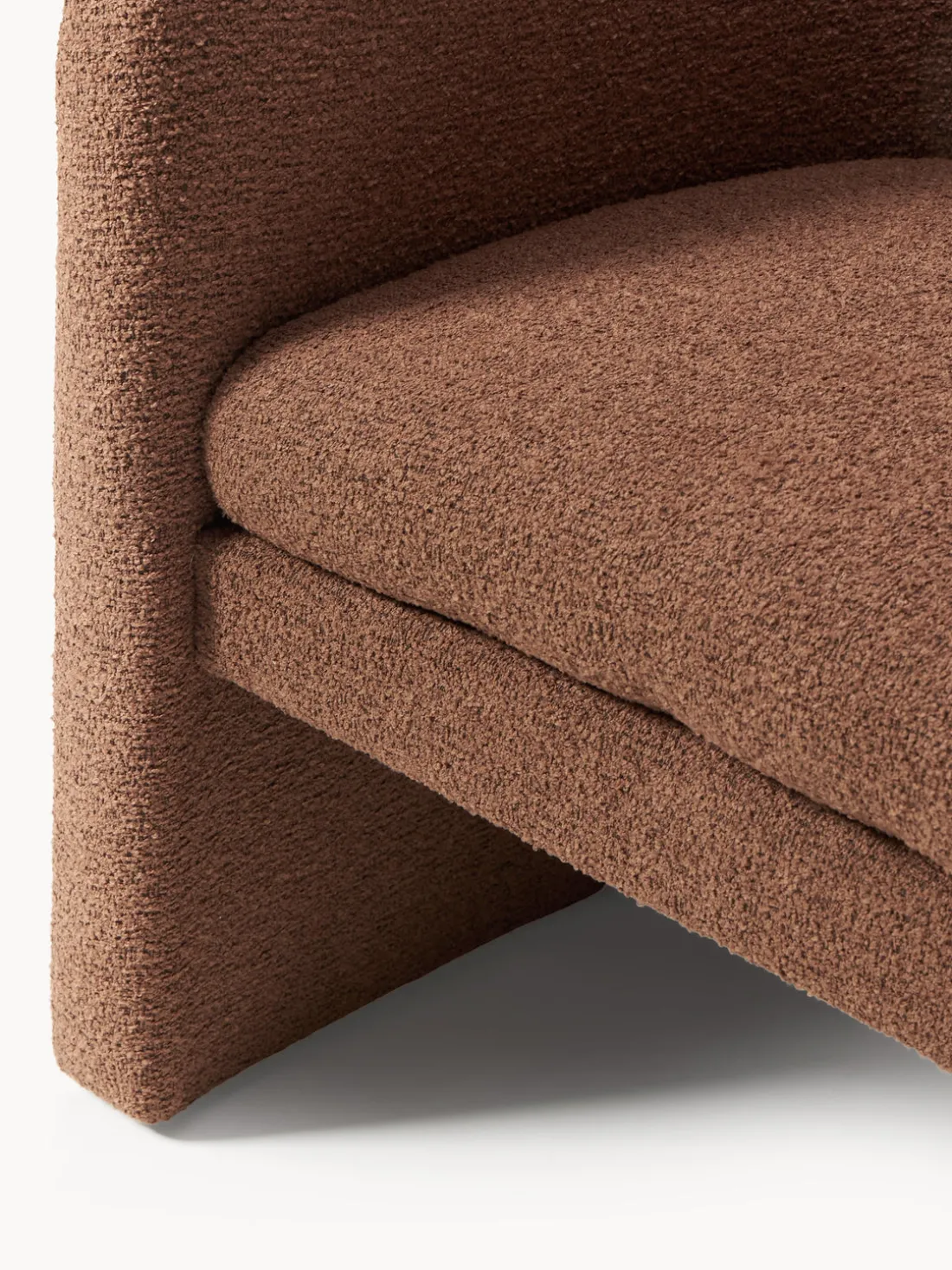 Sillón en tejido bouclé Mairo