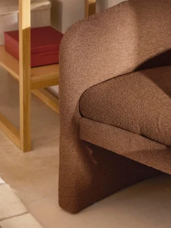 Sillón en tejido bouclé Mairo