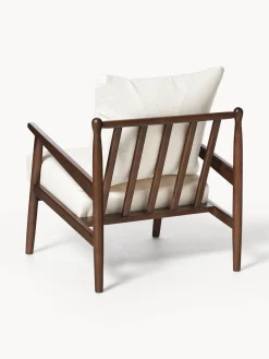 Sillón en tejido bouclé Mikkel