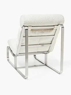 Sillón en tejido bouclé Pavlos