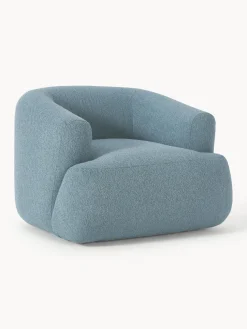 Sillón en tejido bouclé Sofia