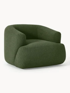 Sillón en tejido bouclé Sofia