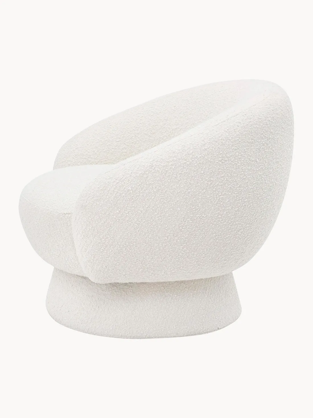 Sillón en tejido bouclé Ted