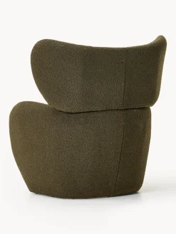 Sillón en tejido bouclé Teyvat