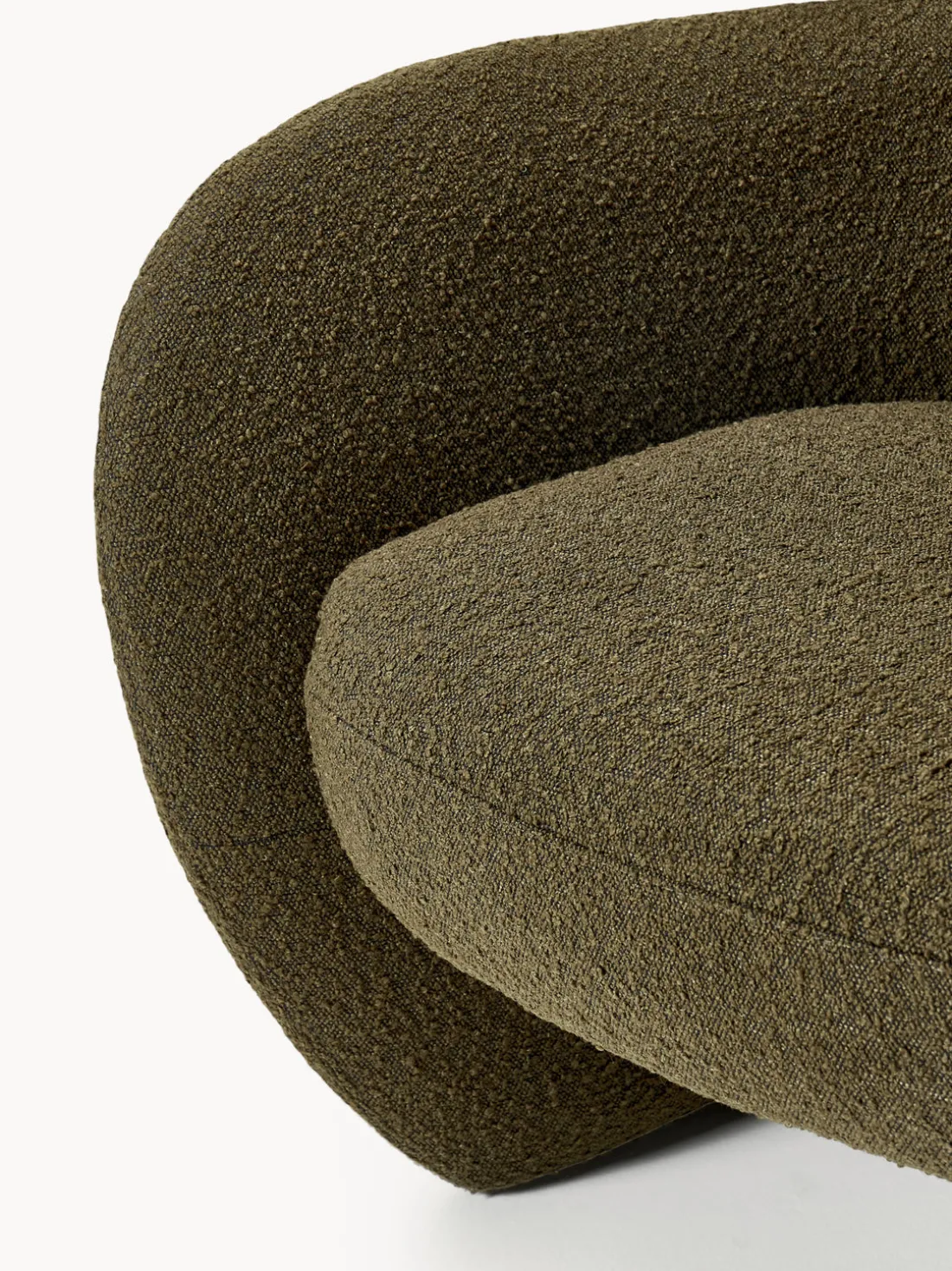 Sillón en tejido bouclé Teyvat