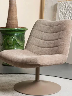 Sillón giratorio de pana Bubba