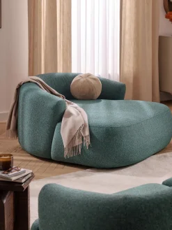 Sillón grande en tejido bouclé Sofia