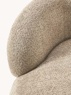 Sillón lounge de borreguillo bouclé Alba