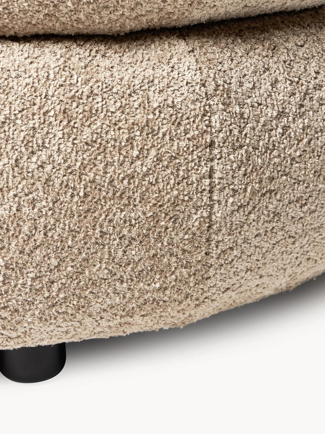 Sillón lounge de borreguillo bouclé Alba
