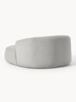 Sillón lounge grande en tejido bouclé Sofia