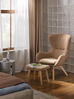 Sillón orejero de borreguillo Wing