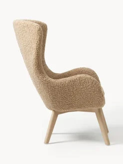 Sillón orejero de borreguillo Wing