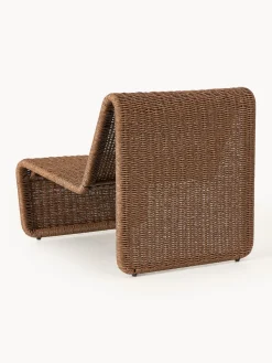 Sillón para exterior de mimbre Hank