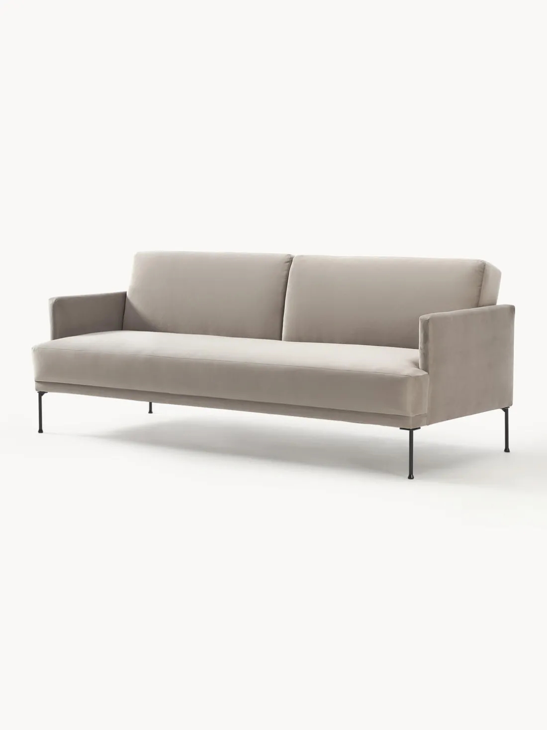 Sofá cama de terciopelo Fluente (3 plazas)