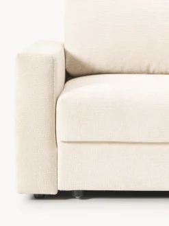 Sofá cama de terciopelo Tasha (3 plazas), con espacio de almacenamiento