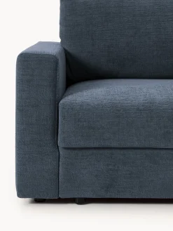 Sofá cama de terciopelo Tasha (3 plazas), con espacio de almacenamiento