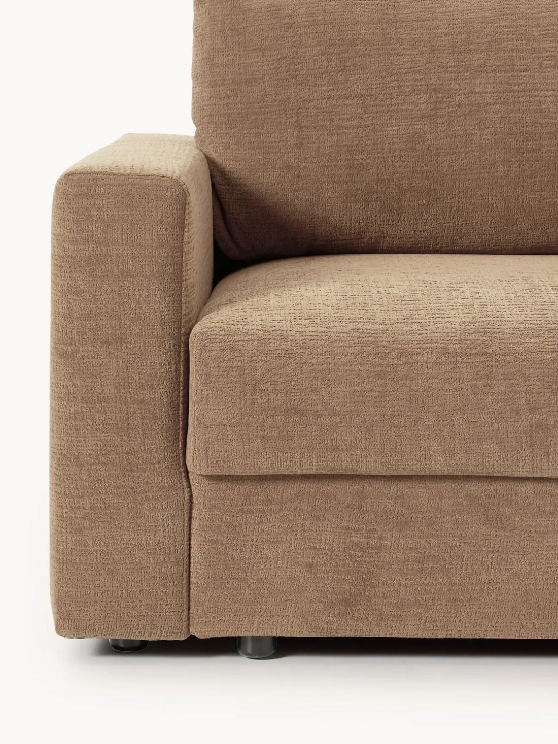 Sofá cama de terciopelo Tasha (3 plazas), con espacio de almacenamiento