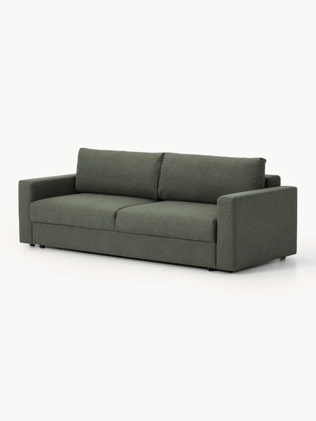 Sofá cama en tejido bouclé Tasha (3 plazas), con espacio de almacenamiento