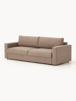 Sofá cama en tejido bouclé Tasha (3 plazas), con espacio de almacenamiento