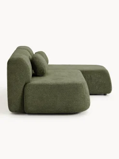 Sofá cama rinconera de borreguillo con espacio de almacenamiento Pao