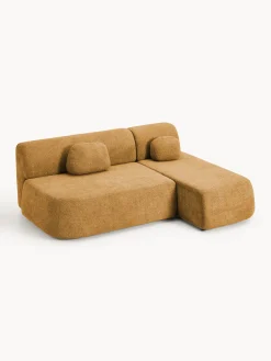 Sofá cama rinconera de borreguillo con espacio de almacenamiento Pao